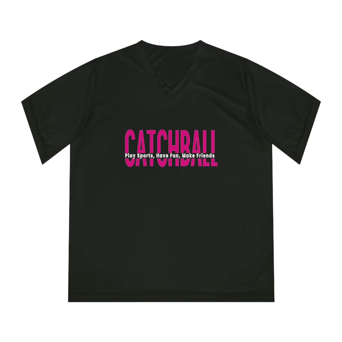 Catchball Women's T-Shirt Performance Catchball T-Shirt V-Neck Catchball Logo Tee