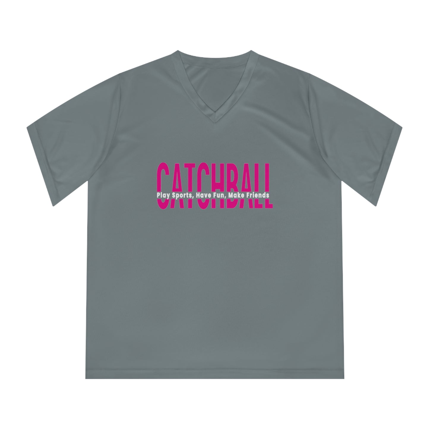 Catchball Women's T-Shirt Performance Catchball T-Shirt V-Neck Catchball Logo Tee