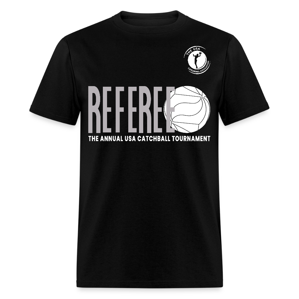 Catchball Referee T-Shirt - USACA - Unisex - black
