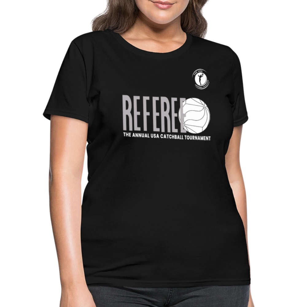 Catchball Referee T-Shirt - USACA - Women - black