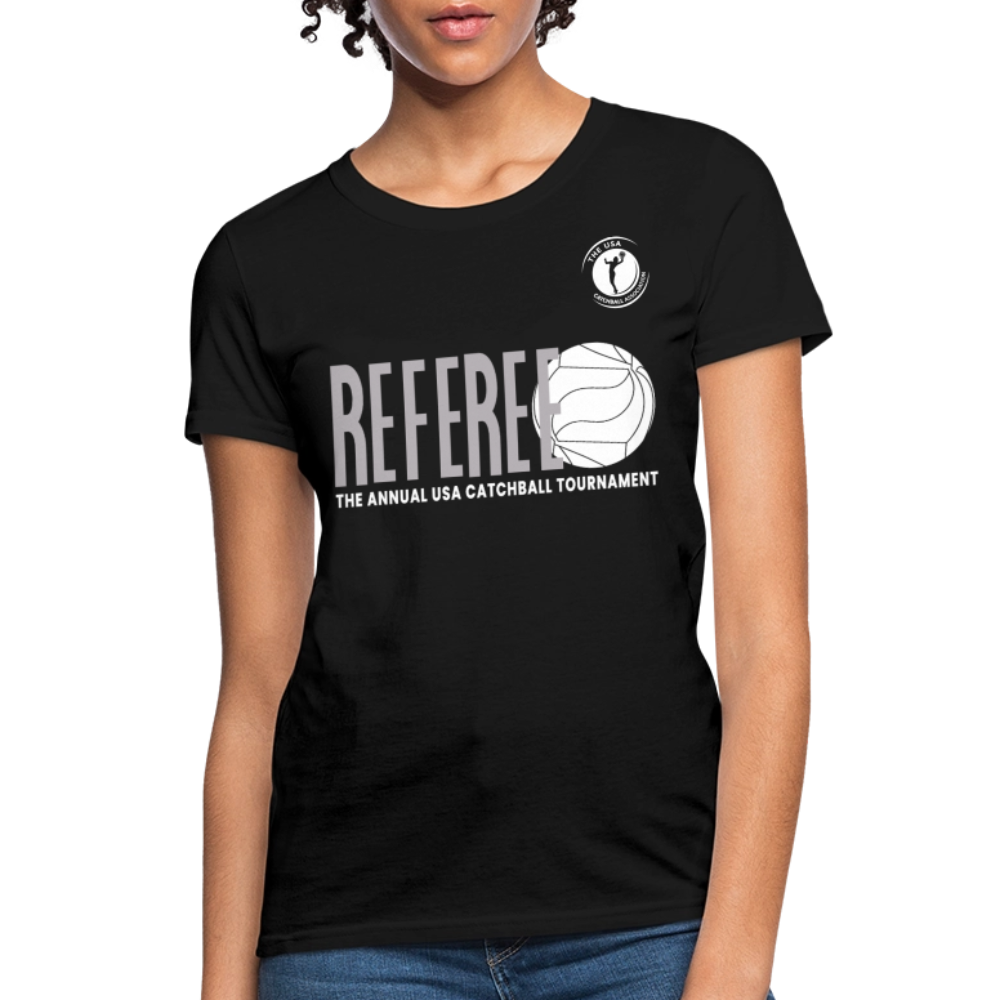 Catchball Referee T-Shirt - USACA - Women - black