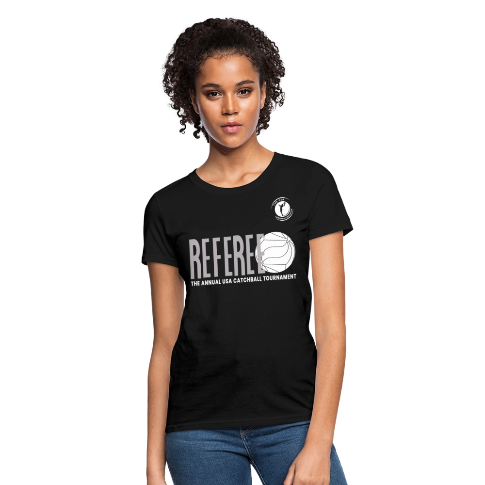 Catchball Referee T-Shirt - USACA - Women - black