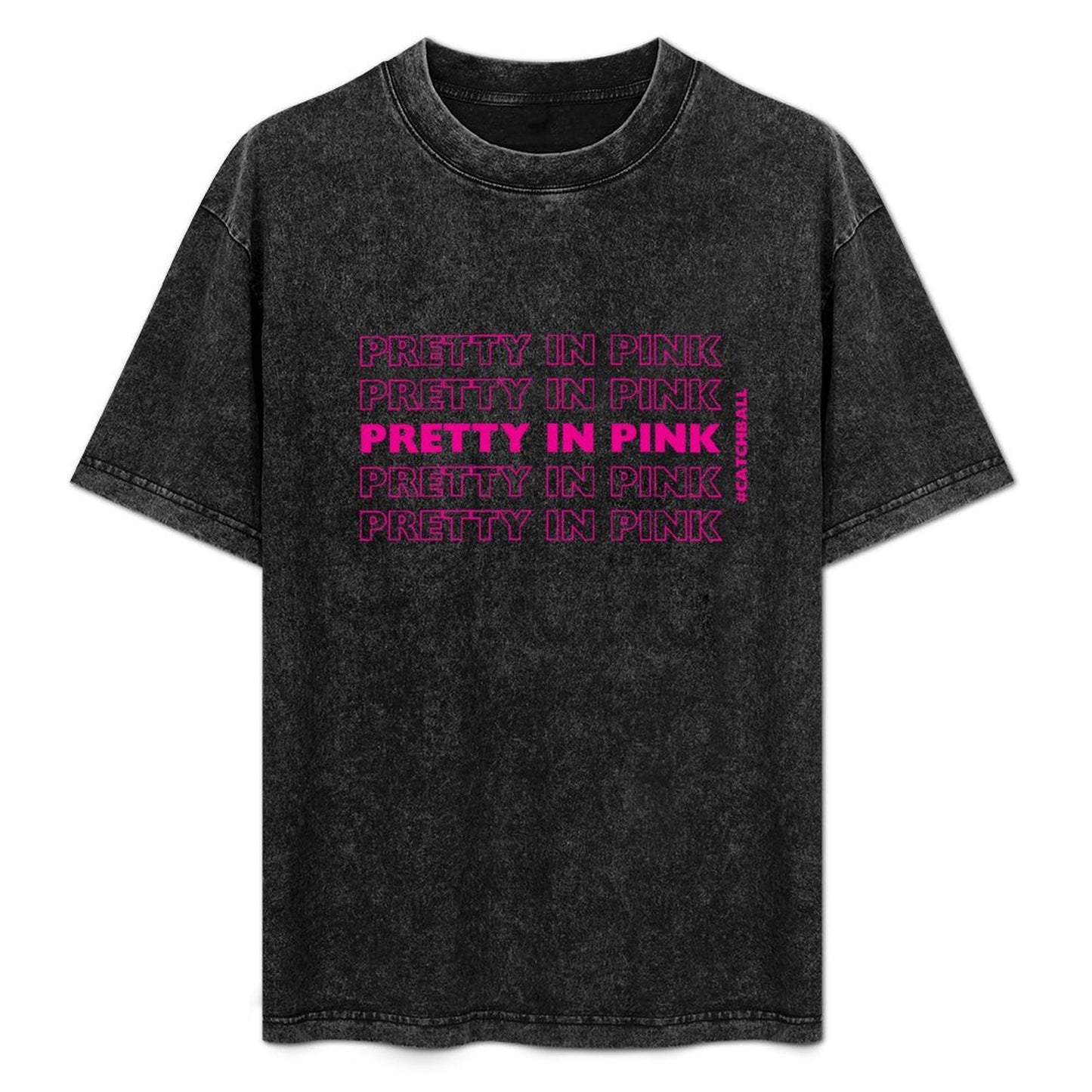 Pretty In Pink Catchball Women Washed Vintage T-Shirt