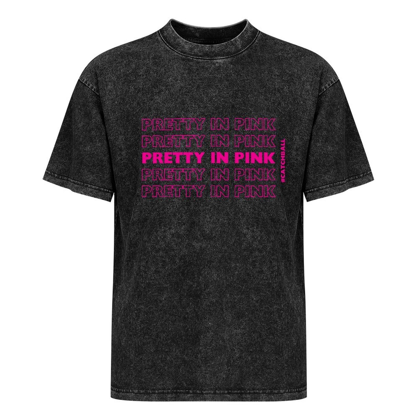 Pretty In Pink Catchball Women Washed Vintage T-Shirt