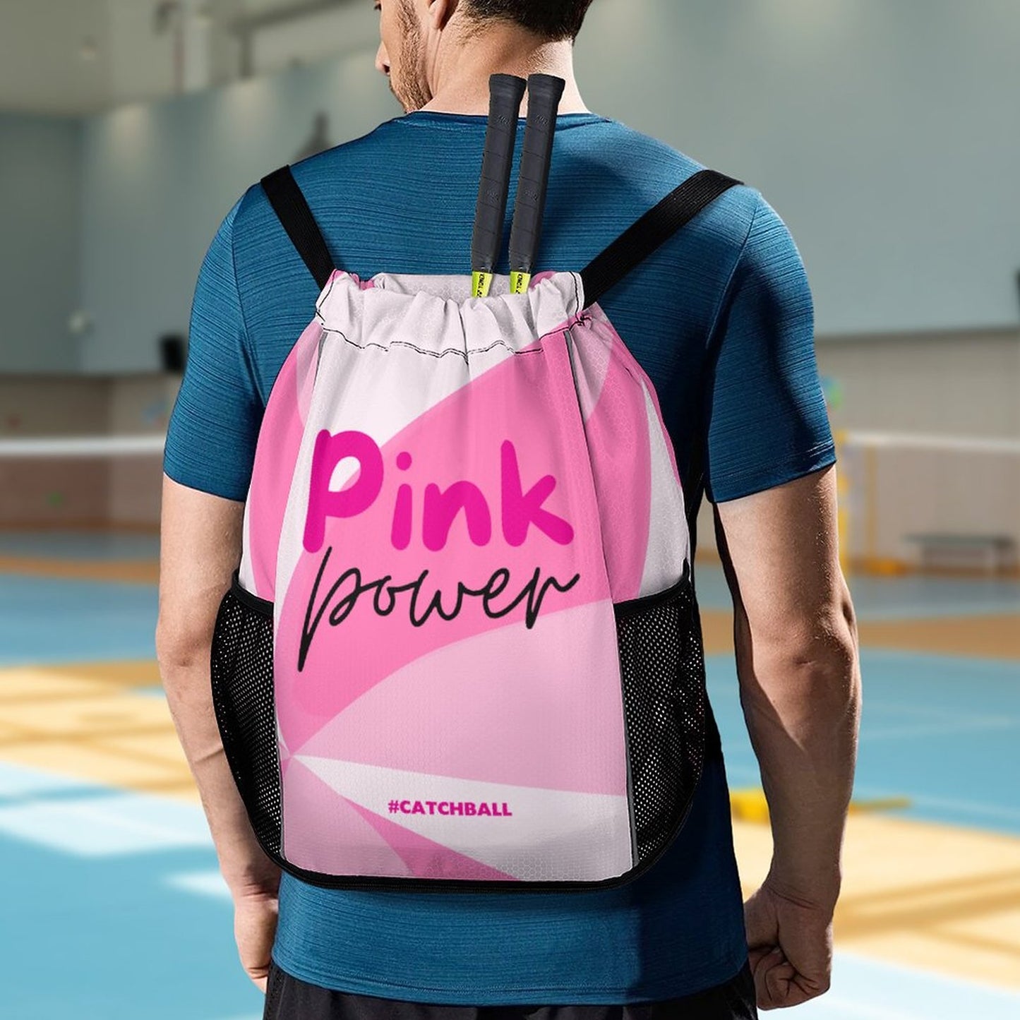 Waffle Cloth Sprots Drawstring Bag