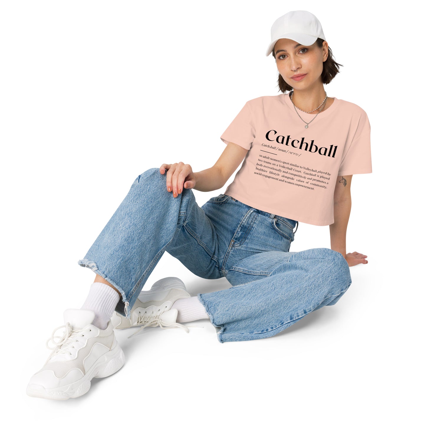 Catchball Dictionary Definition Women’s crop top