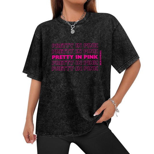 Pretty In Pink Catchball Women Washed Vintage T-Shirt