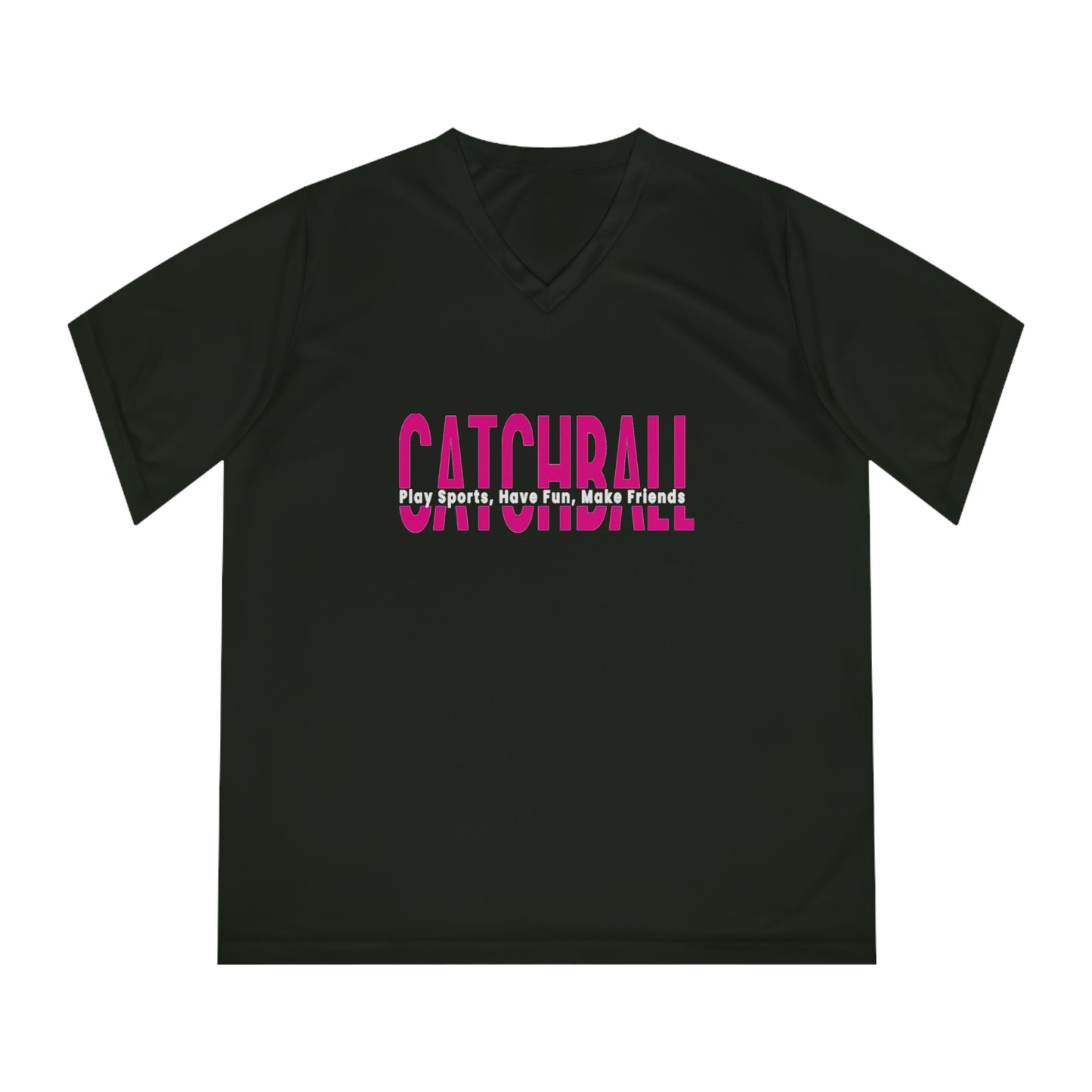 Catchball Women's T-Shirt Performance Catchball  T-Shirt V-Neck Catchball Logo Tee