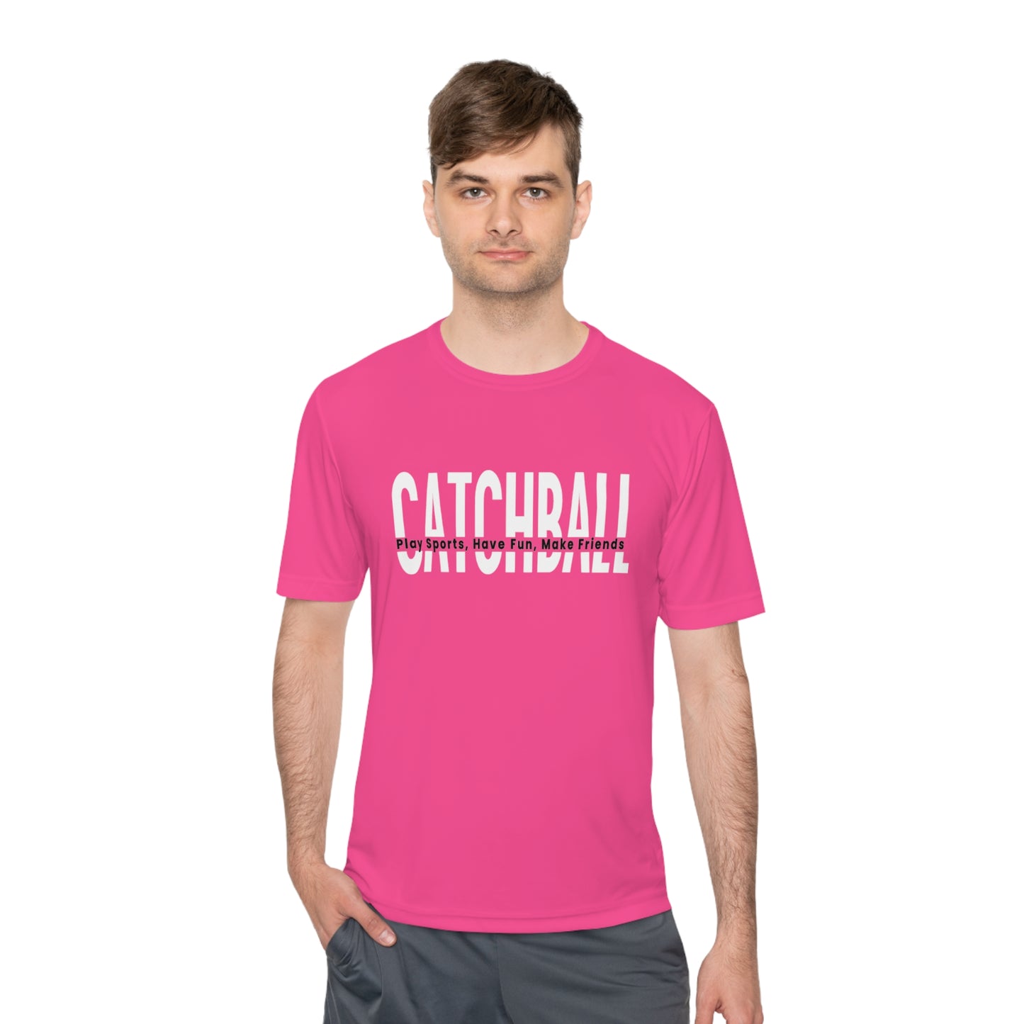 Catchball Women's Moisture-Wicking Relaxed T-Shirt Ladies Performance Tee Unisex