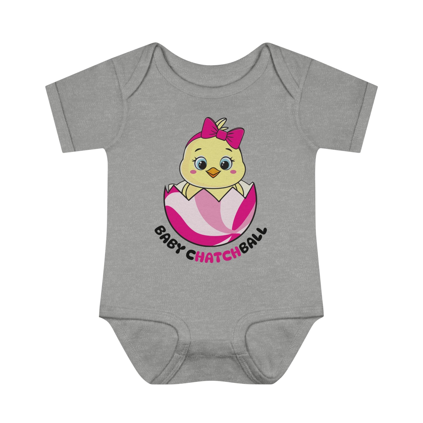 Infant Catchball Baby Chick Rib Bodysuit Summer Onesie Baby Short-Sleeve Bodysuit Catchball Baby-Shower Gift Newborn Birth Clothing Girl Catchball Onesie Boy Gift