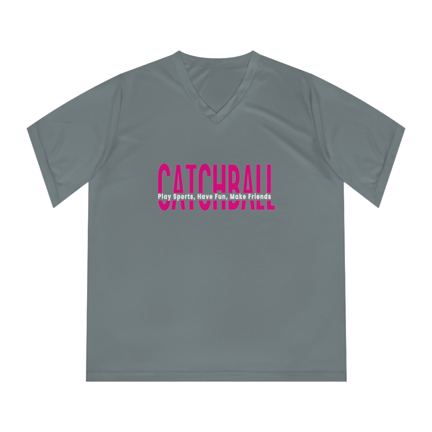 Catchball Women's T-Shirt Performance Catchball  T-Shirt V-Neck Catchball Logo Tee