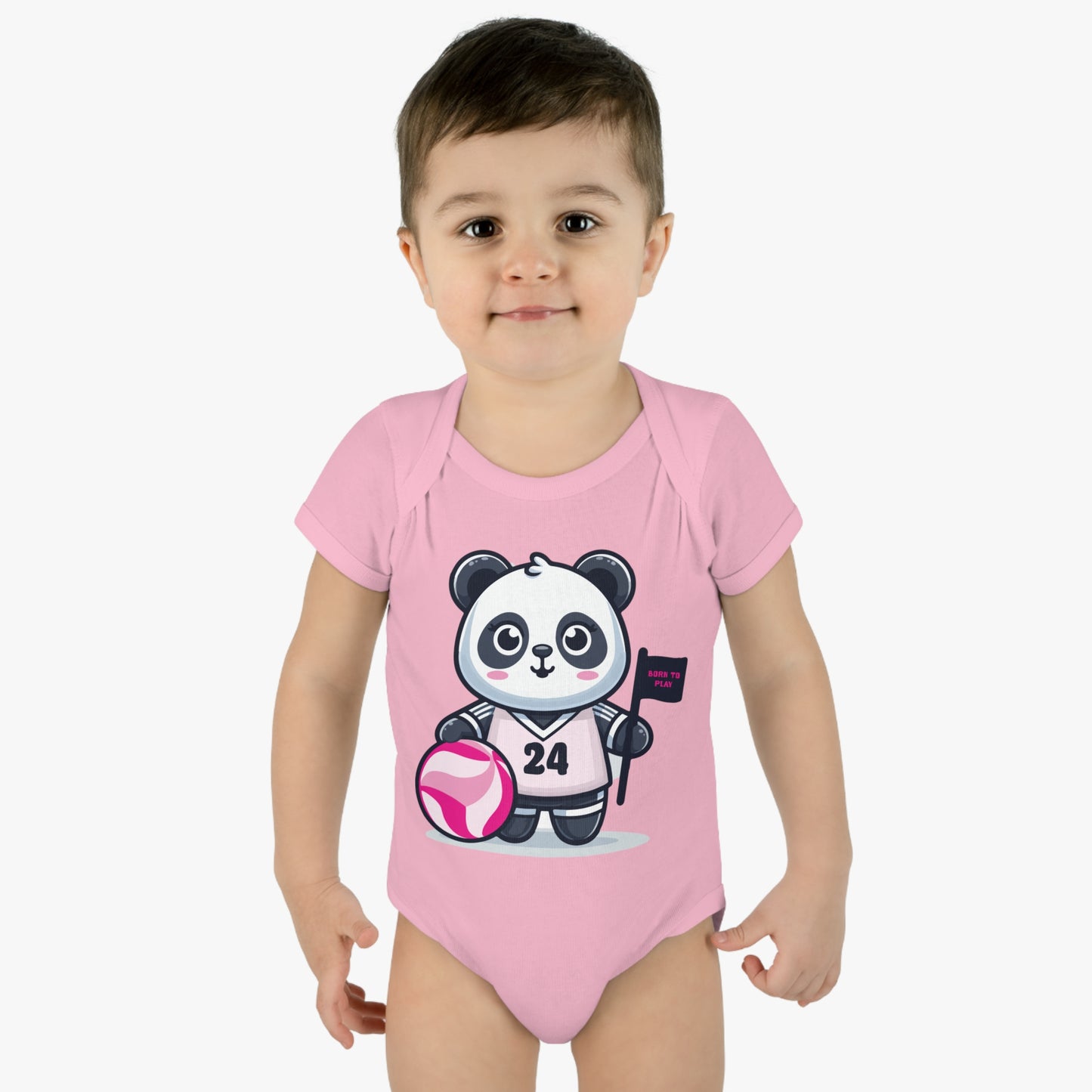 Infant Catchball Baby Rib Bodysuit Summer Panda Onesie Baby Short-Sleeve Bodysuit Catchball Baby-Shower Gift Newborn Birth Clothing Girl Catchball Onesie Boy Gift