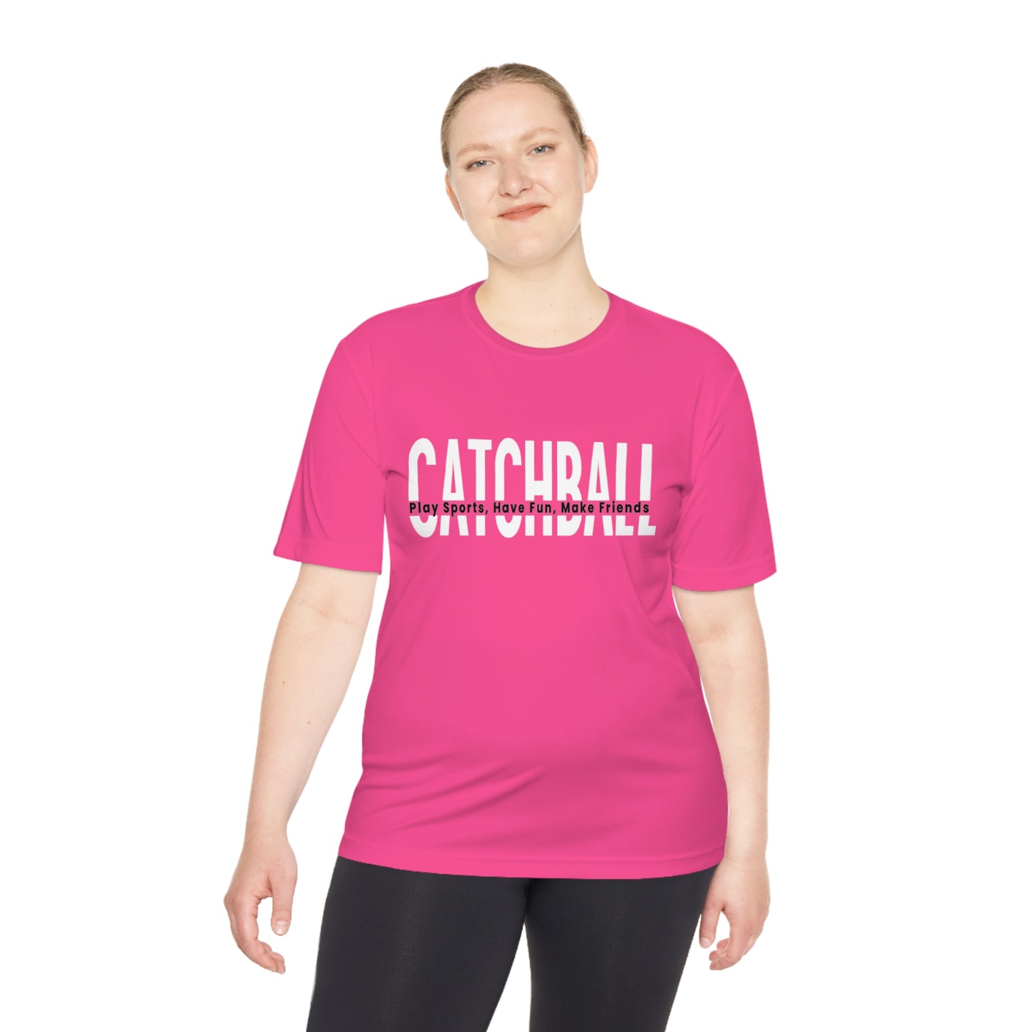 Catchball Women's Moisture-Wicking Relaxed T-Shirt Ladies Performance Tee Unisex