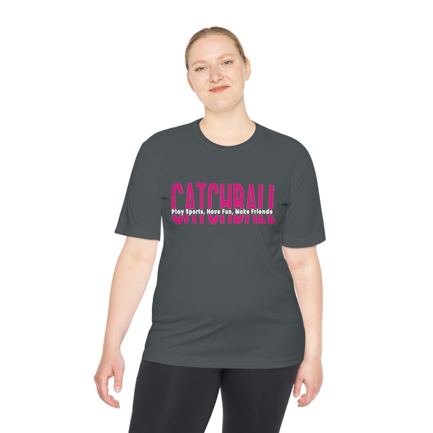 Catchball Women's Moisture-Wicking Relaxed T-Shirt Ladies Performance Tee Unisex