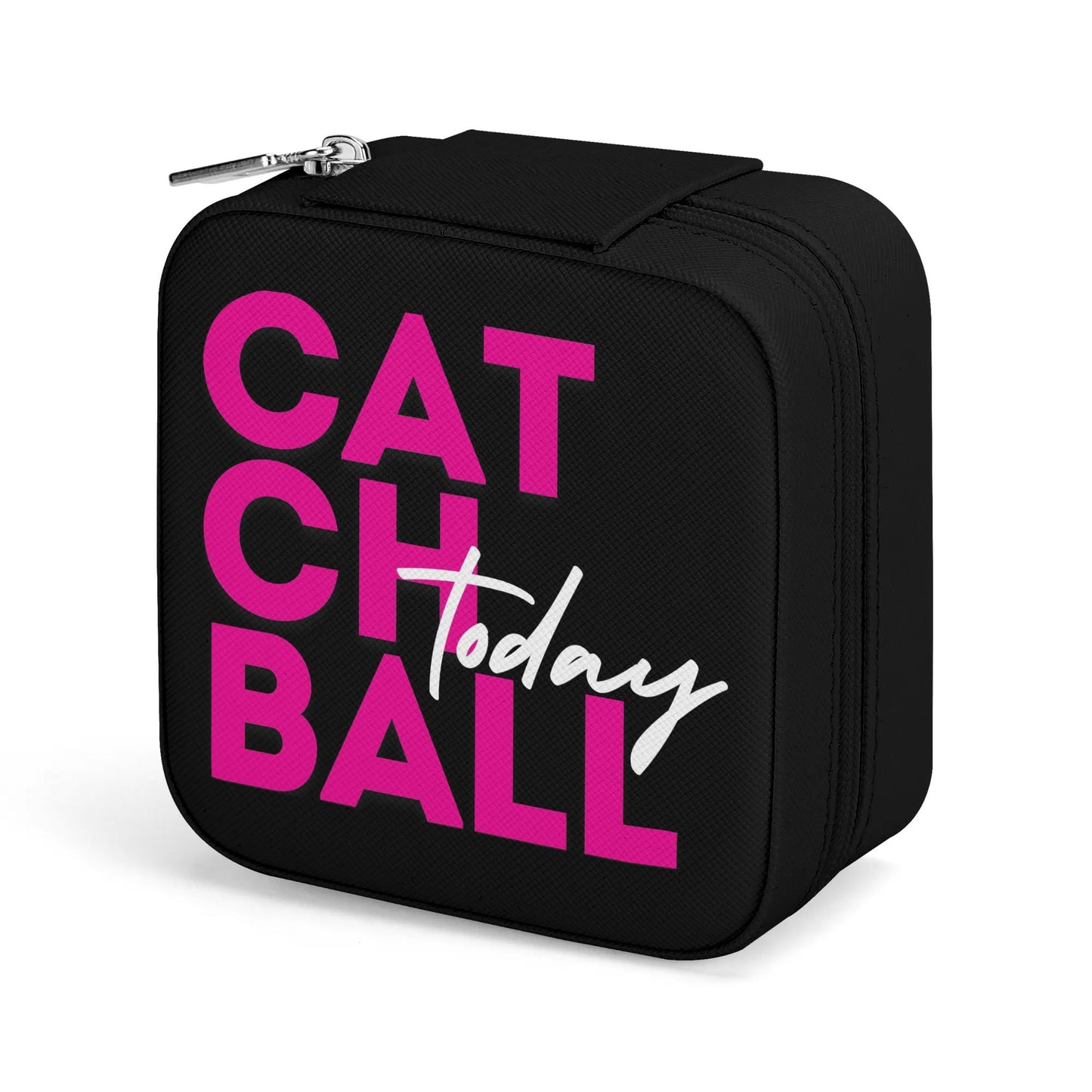 Catchball Today Square Jewelry Box Case Display with Zipper