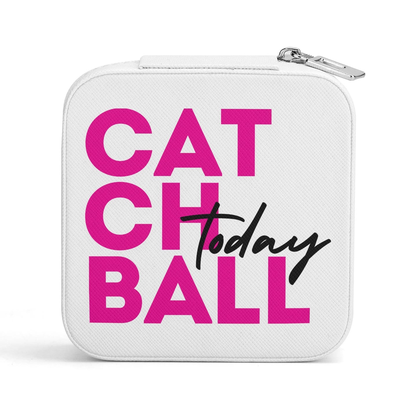 Catchball Today Square Jewelry Box Case Display with Zipper