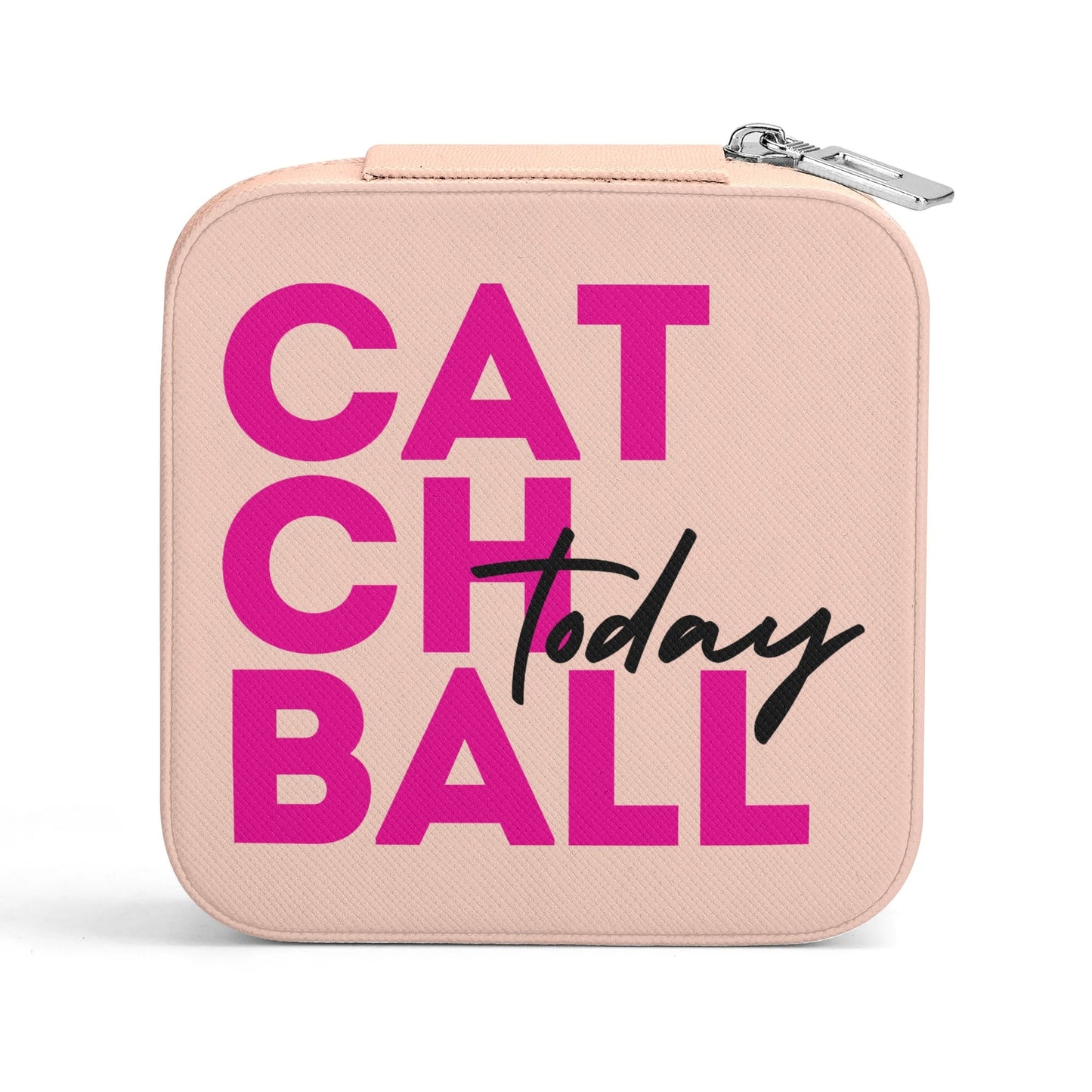 Catchball Today Square Jewelry Box Case Display with Zipper