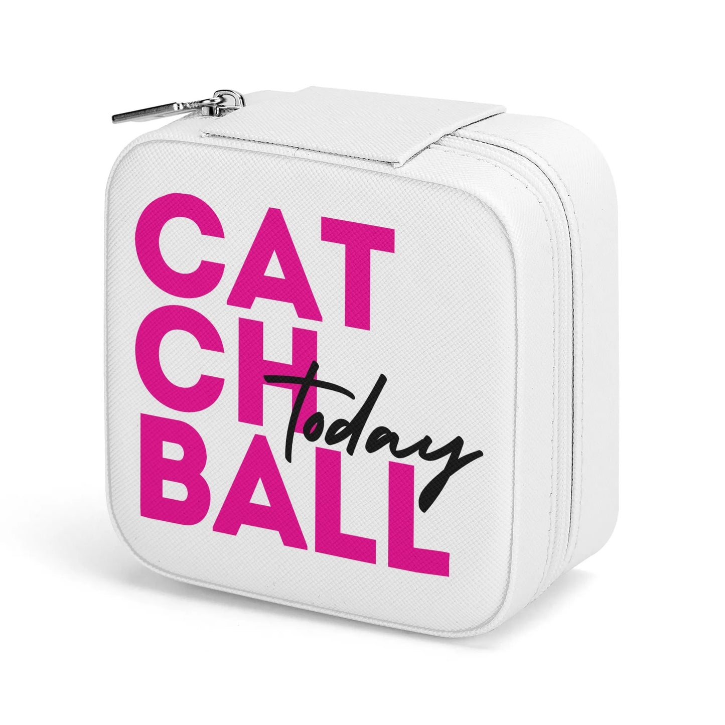 Catchball Today Square Jewelry Box Case Display with Zipper