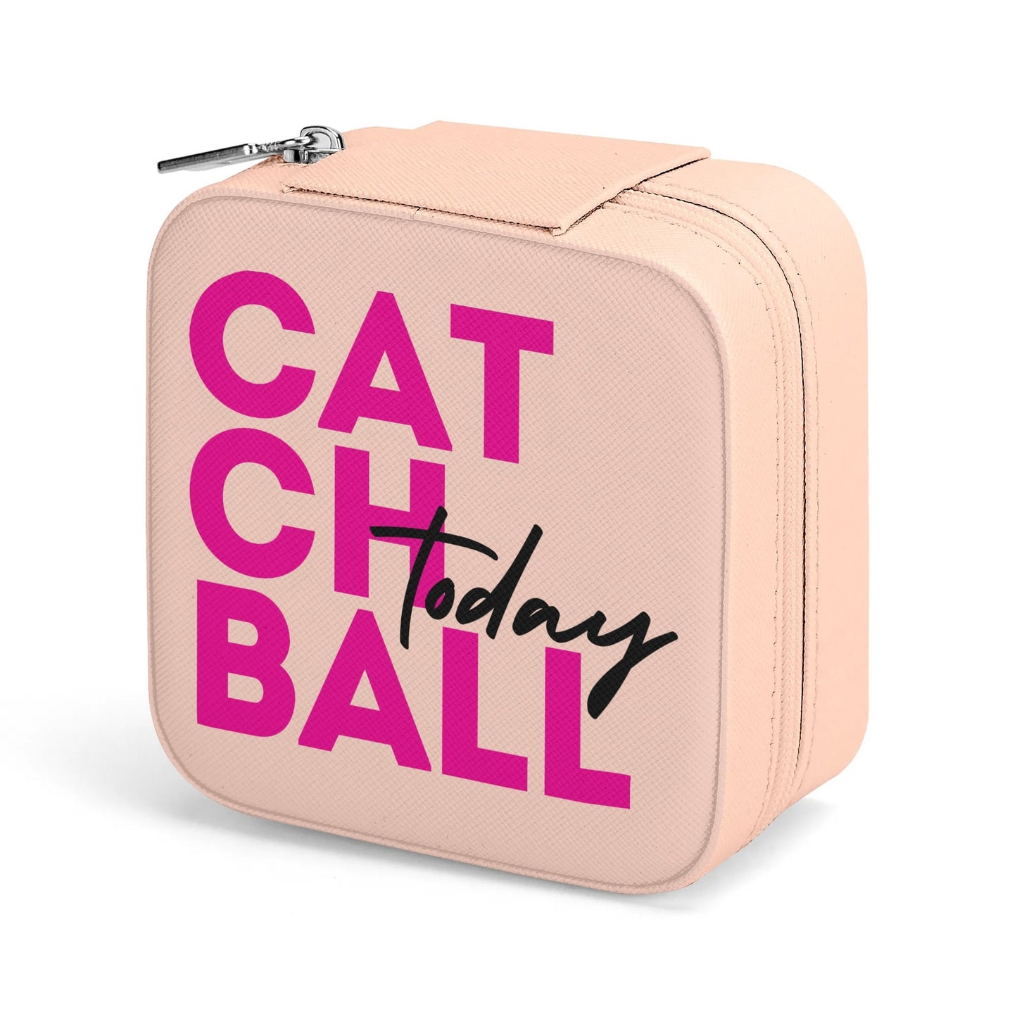 Catchball Today Square Jewelry Box Case Display with Zipper