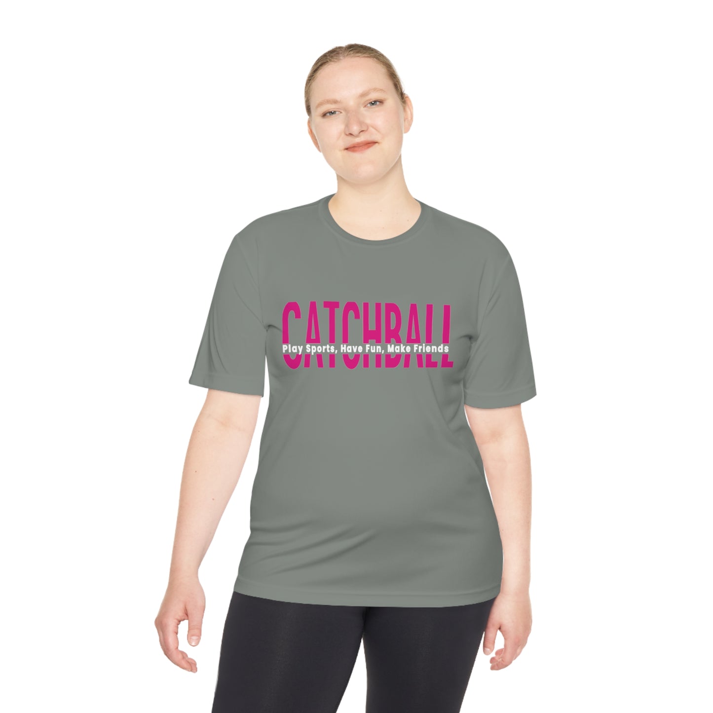 Catchball Women's Moisture-Wicking Relaxed T-Shirt Ladies Performance Tee Unisex