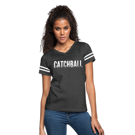 Catchball Dissolving Characters Women’s Vintage Sport T-Shirt - vintage smoke/white