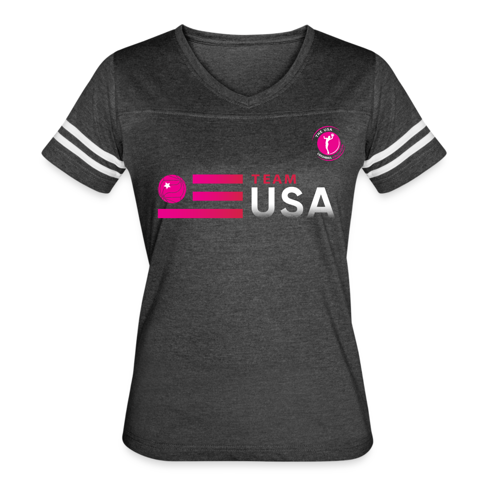 Team USA - USACA - Women’s Vintage Sport T-Shirt - vintage smoke/white