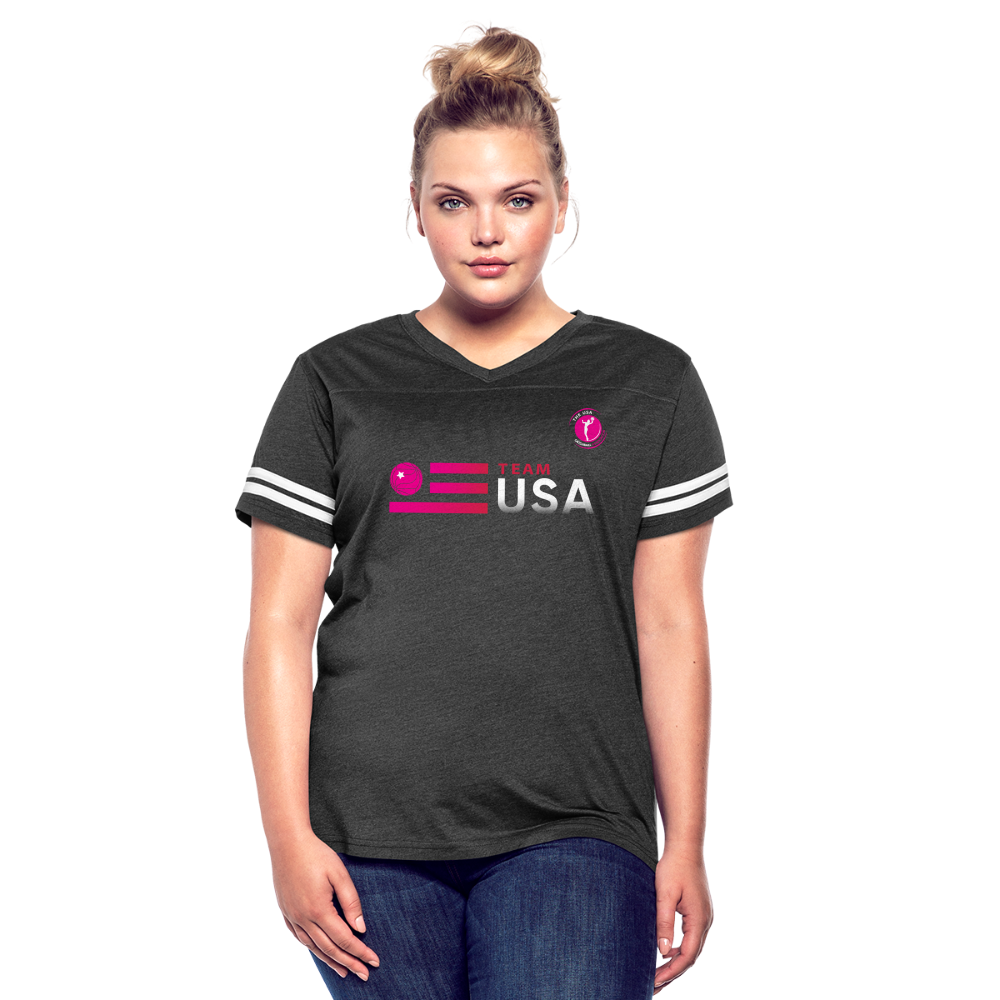 Team USA - USACA - Women’s Vintage Sport T-Shirt - vintage smoke/white