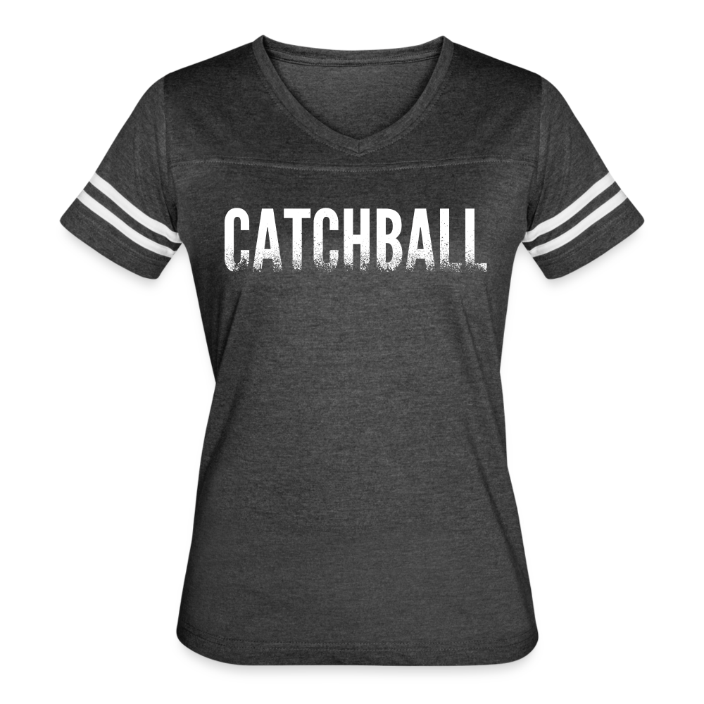 Catchball Dissolving Characters Women’s Vintage Sport T-Shirt - vintage smoke/white