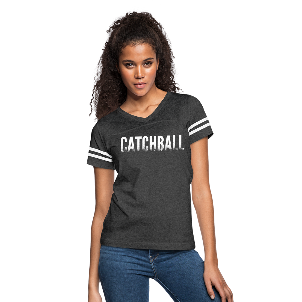 Catchball Dissolving Characters Women’s Vintage Sport T-Shirt - vintage smoke/white