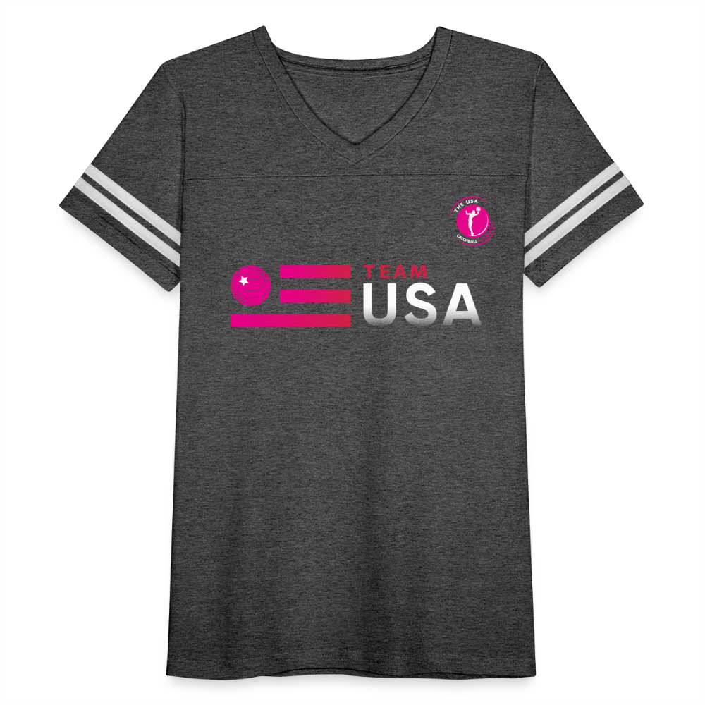 Team USA - USACA - Women’s Vintage Sport T-Shirt - vintage smoke/white