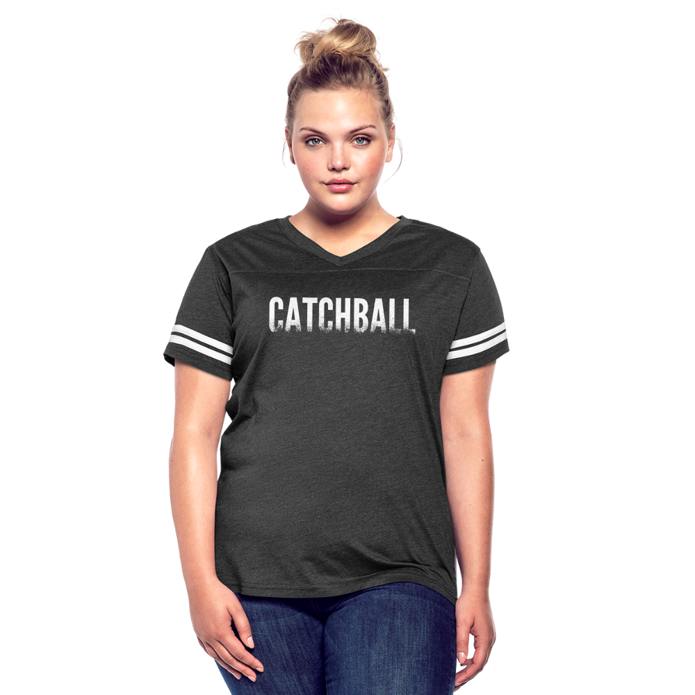 Catchball Dissolving Characters Women’s Vintage Sport T-Shirt - vintage smoke/white