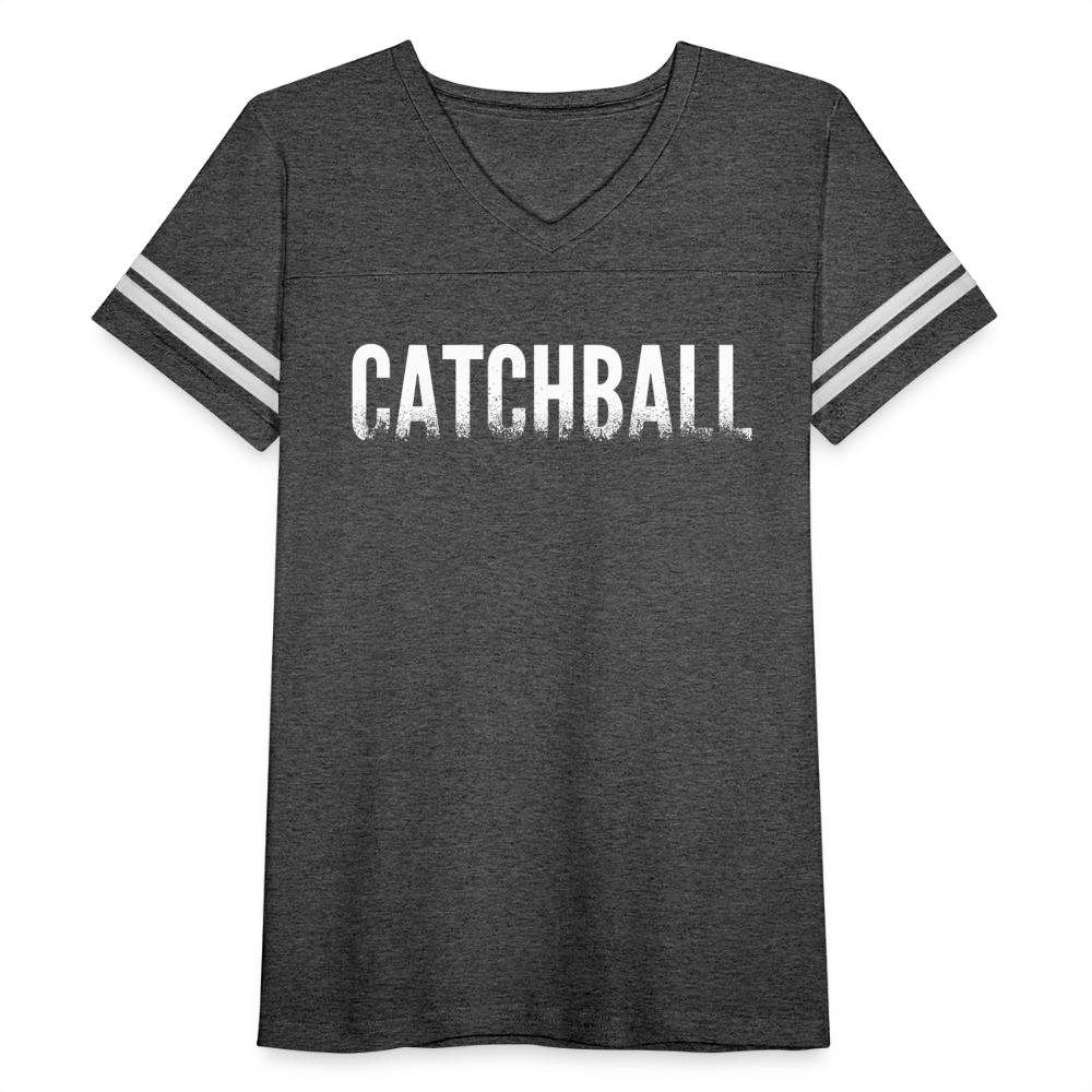 Catchball Dissolving Characters Women’s Vintage Sport T-Shirt - vintage smoke/white