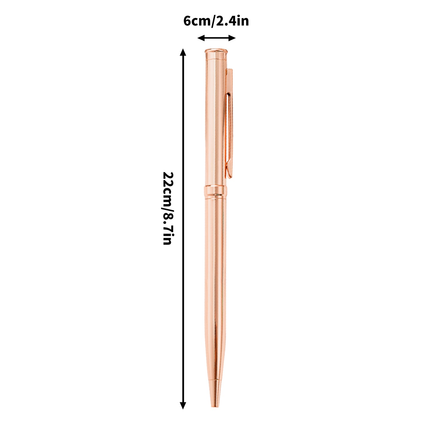 Catchball World Ballpoint Pen Rose Gold 6-Pack