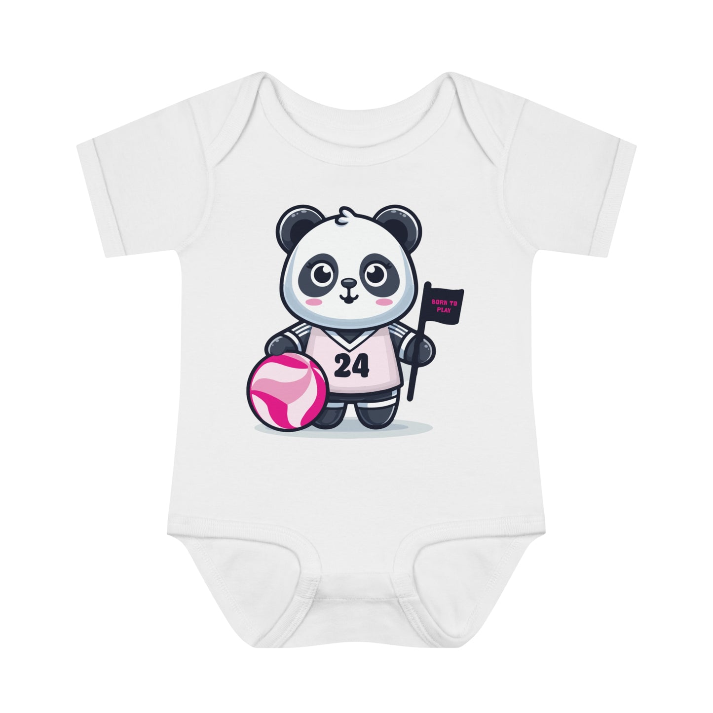 Infant Catchball Baby Rib Bodysuit Summer Panda Onesie Baby Short-Sleeve Bodysuit Catchball Baby-Shower Gift Newborn Birth Clothing Girl Catchball Onesie Boy Gift