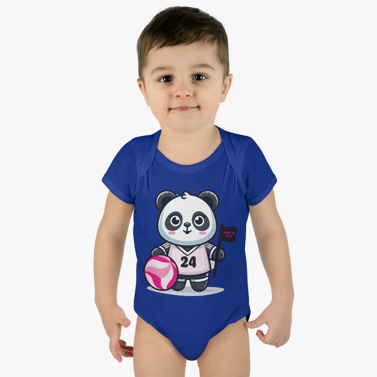 Infant Catchball Baby Rib Bodysuit Summer Panda Onesie Baby Short-Sleeve Bodysuit Catchball Baby-Shower Gift Newborn Birth Clothing Girl Catchball Onesie Boy Gift