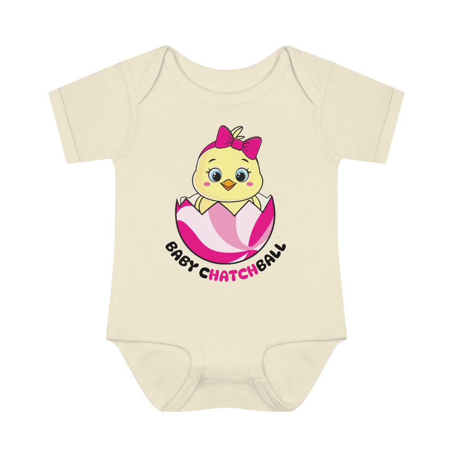 Infant Catchball Baby Chick Rib Bodysuit Summer Onesie Baby Short-Sleeve Bodysuit Catchball Baby-Shower Gift Newborn Birth Clothing Girl Catchball Onesie Boy Gift