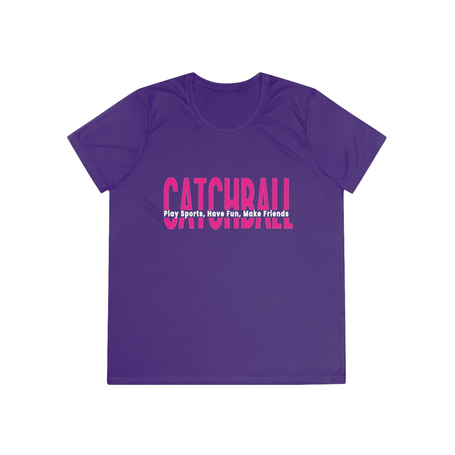 Catchball Women's T-Shirt Performance Ladies Catchball T-Shirt V-Neck Catchball Logo Tee Competitor