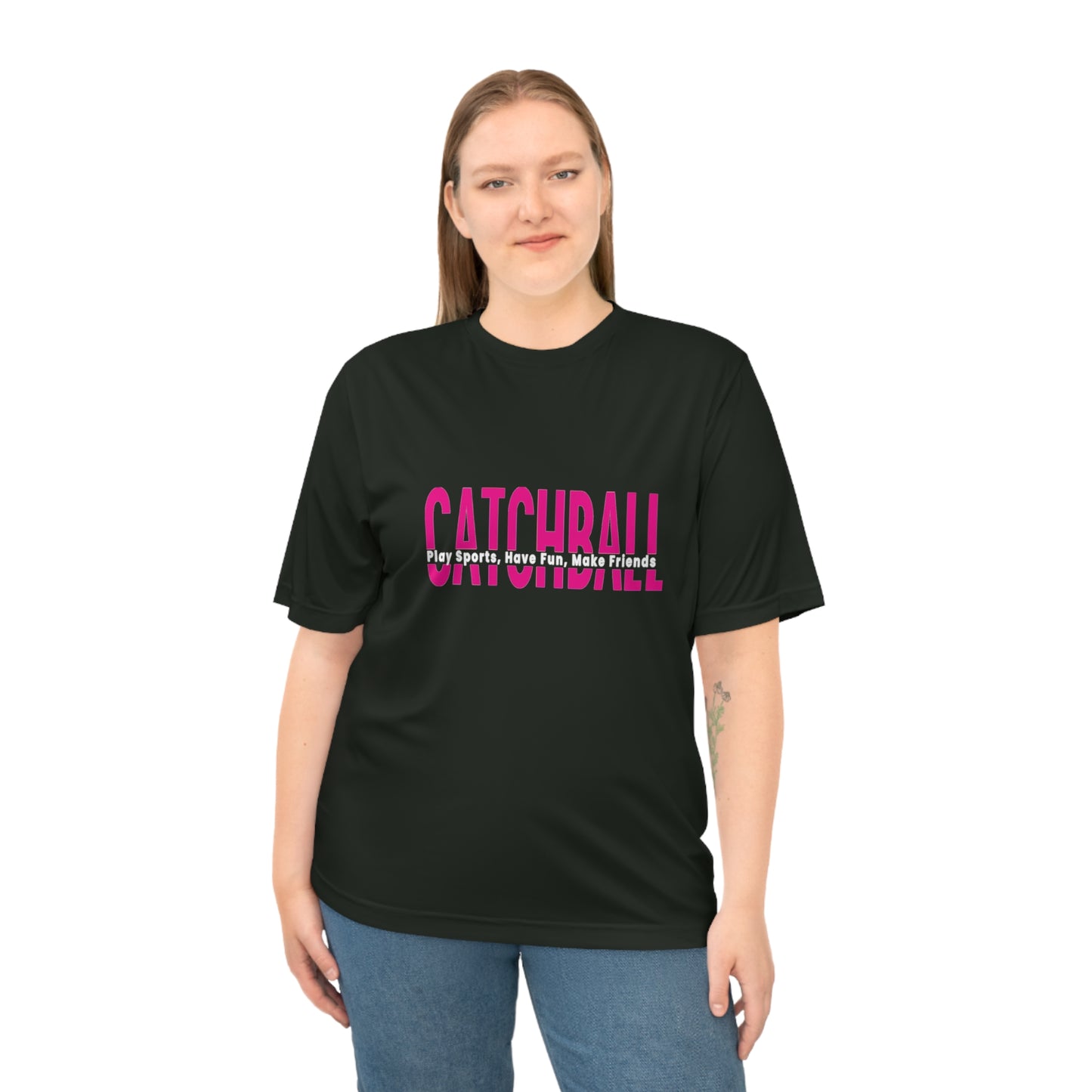 Catchball Zone Performance T-Shirt Athletic Catchball T-Shirt Active Logo Tee