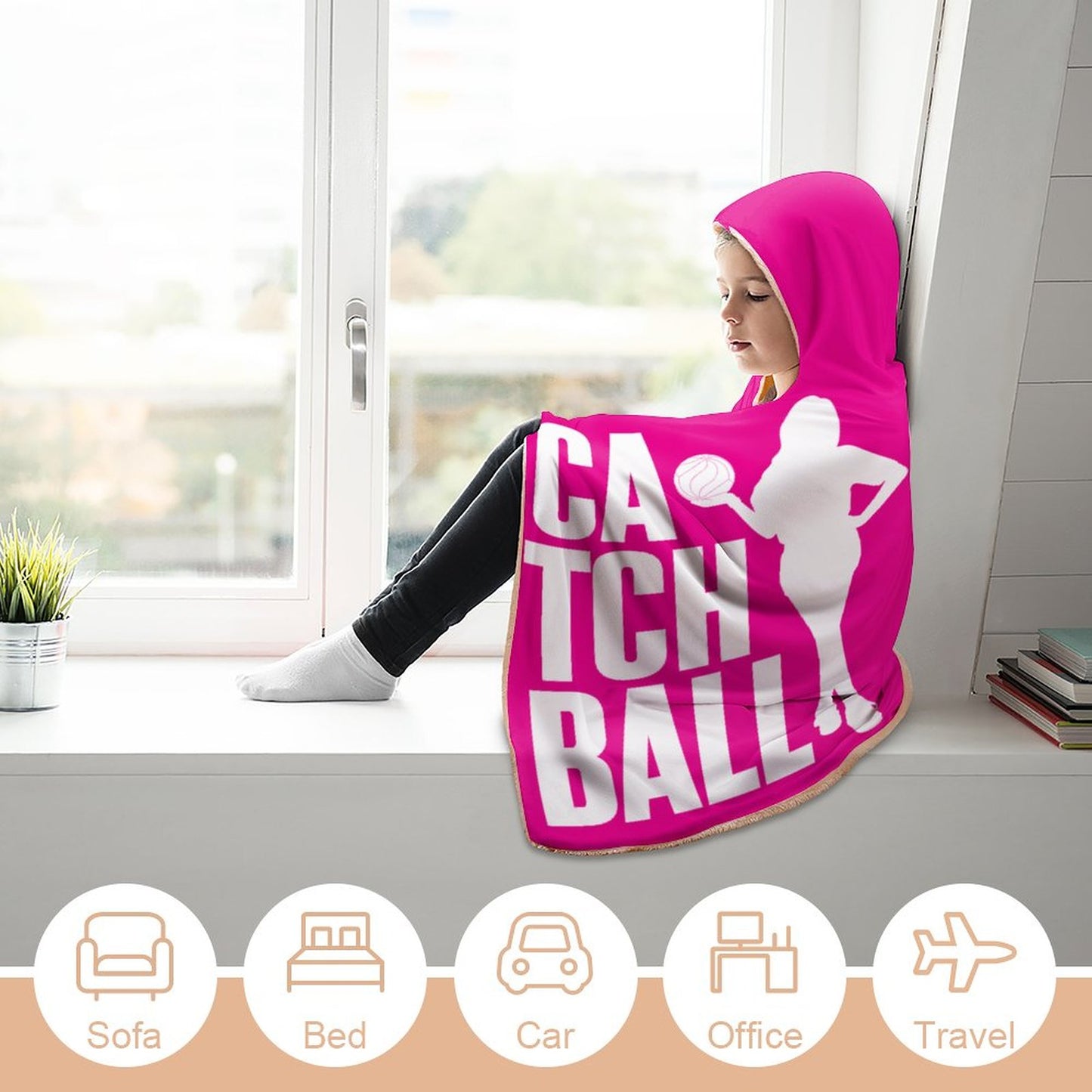 Wrap Hooded Blanket - 60"x80"/ 150x200cm