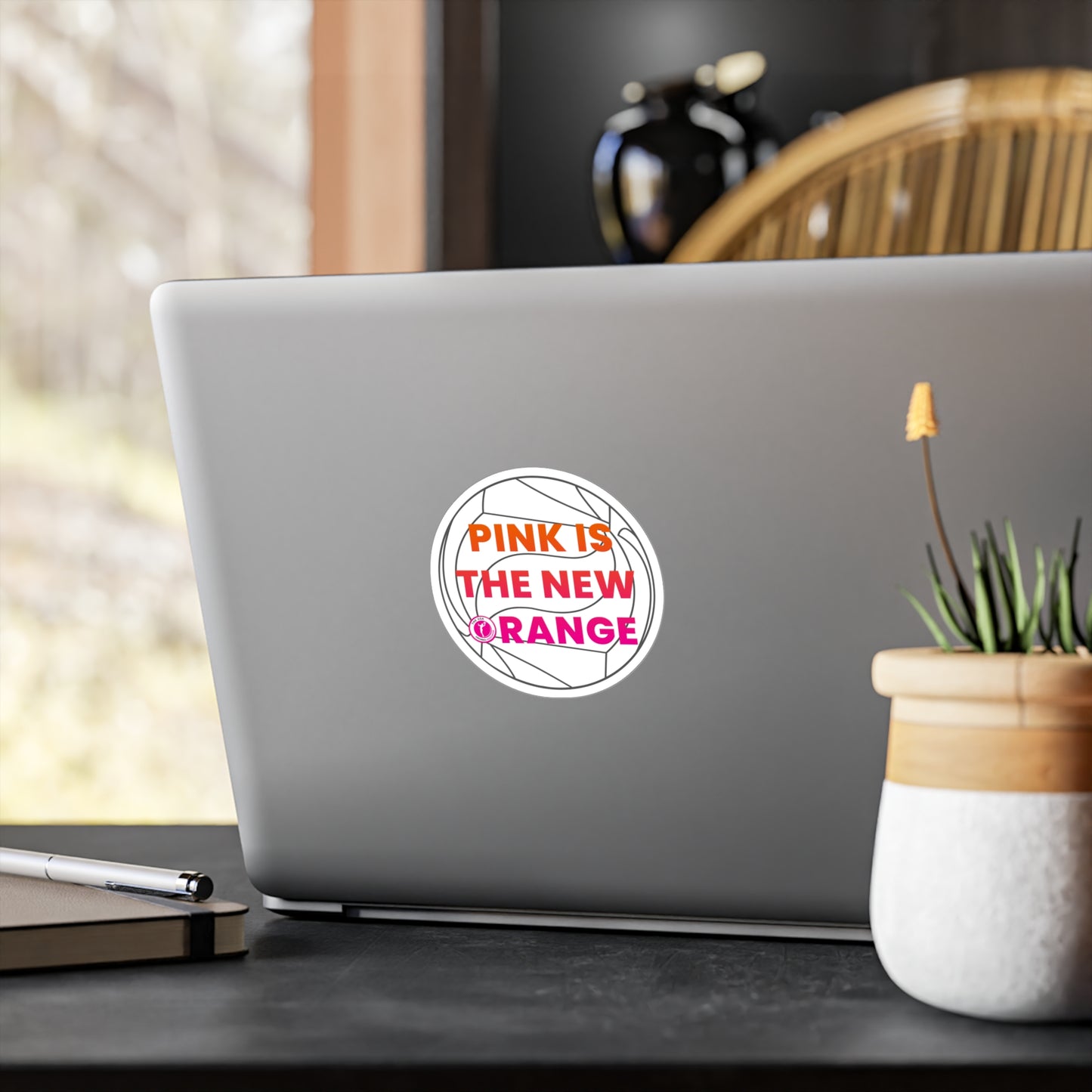 Catchball "Pink Is The New Orange" Vinyl Decal