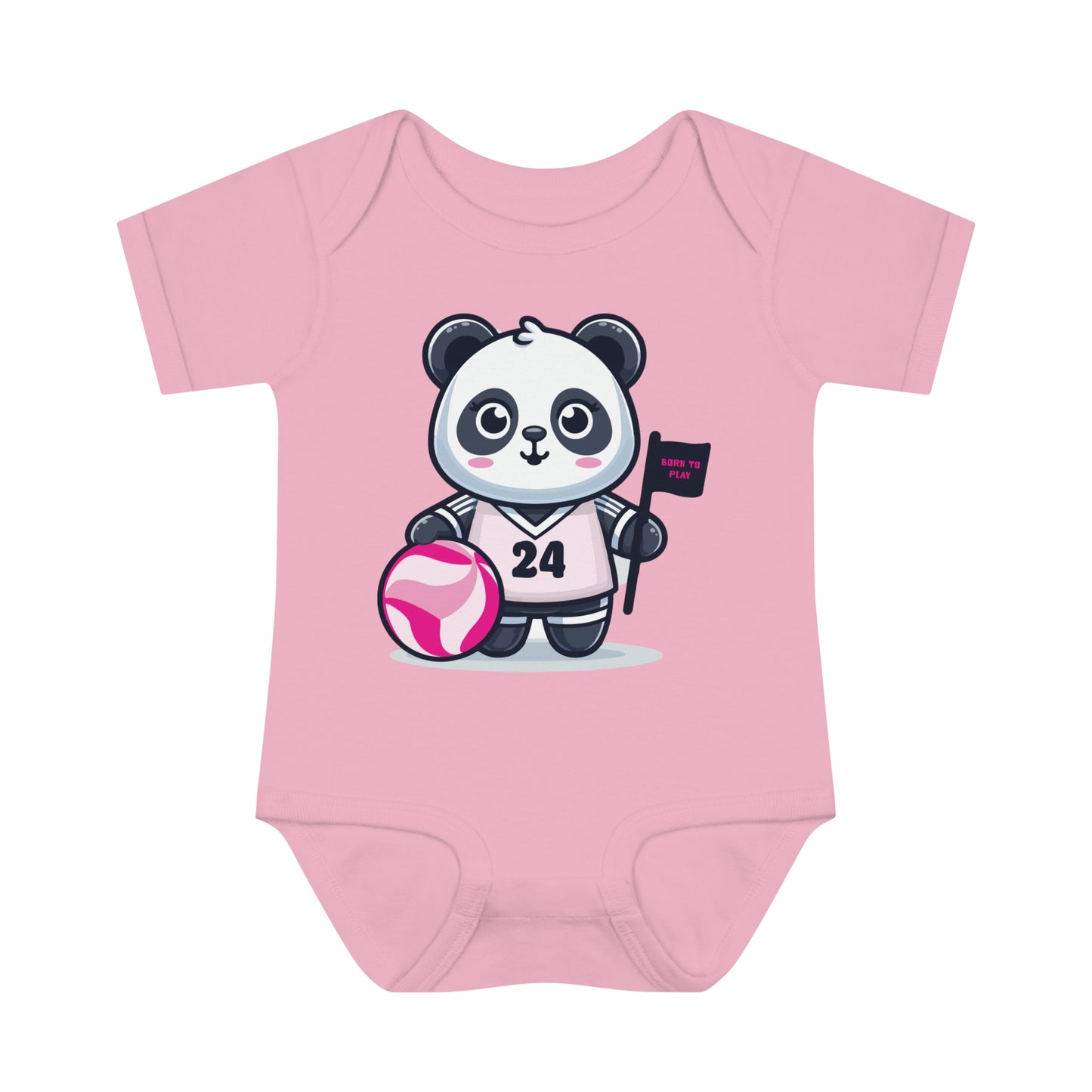 Infant Catchball Baby Rib Bodysuit Summer Panda Onesie Baby Short-Sleeve Bodysuit Catchball Baby-Shower Gift Newborn Birth Clothing Girl Catchball Onesie Boy Gift