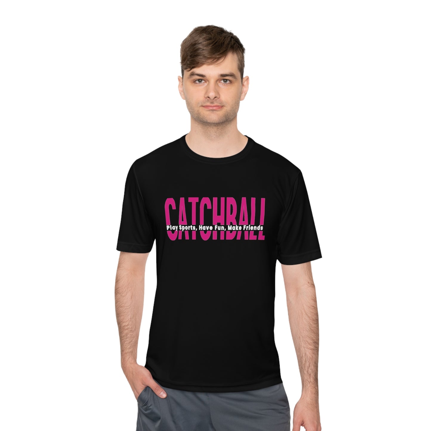 Catchball Women's Moisture-Wicking Relaxed T-Shirt Ladies Performance Tee Unisex