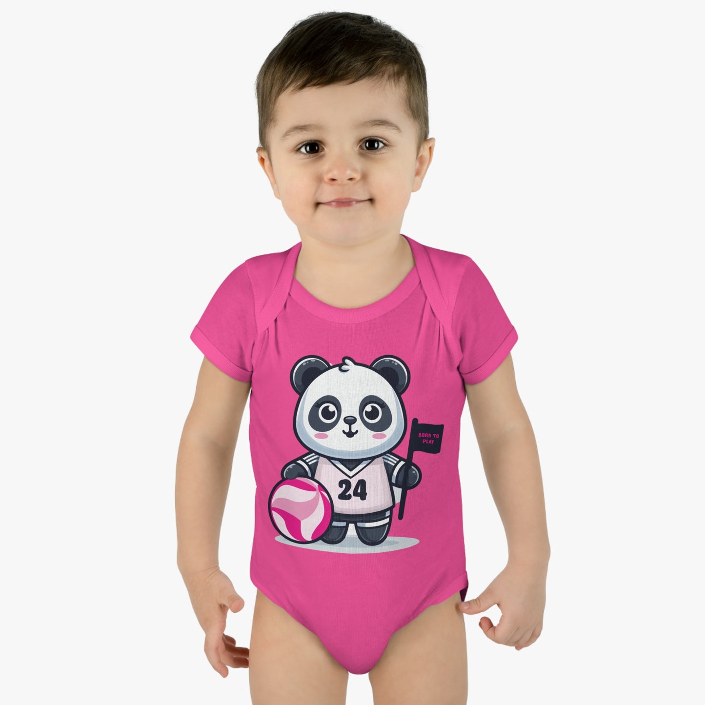 Infant Catchball Baby Rib Bodysuit Summer Panda Onesie Baby Short-Sleeve Bodysuit Catchball Baby-Shower Gift Newborn Birth Clothing Girl Catchball Onesie Boy Gift