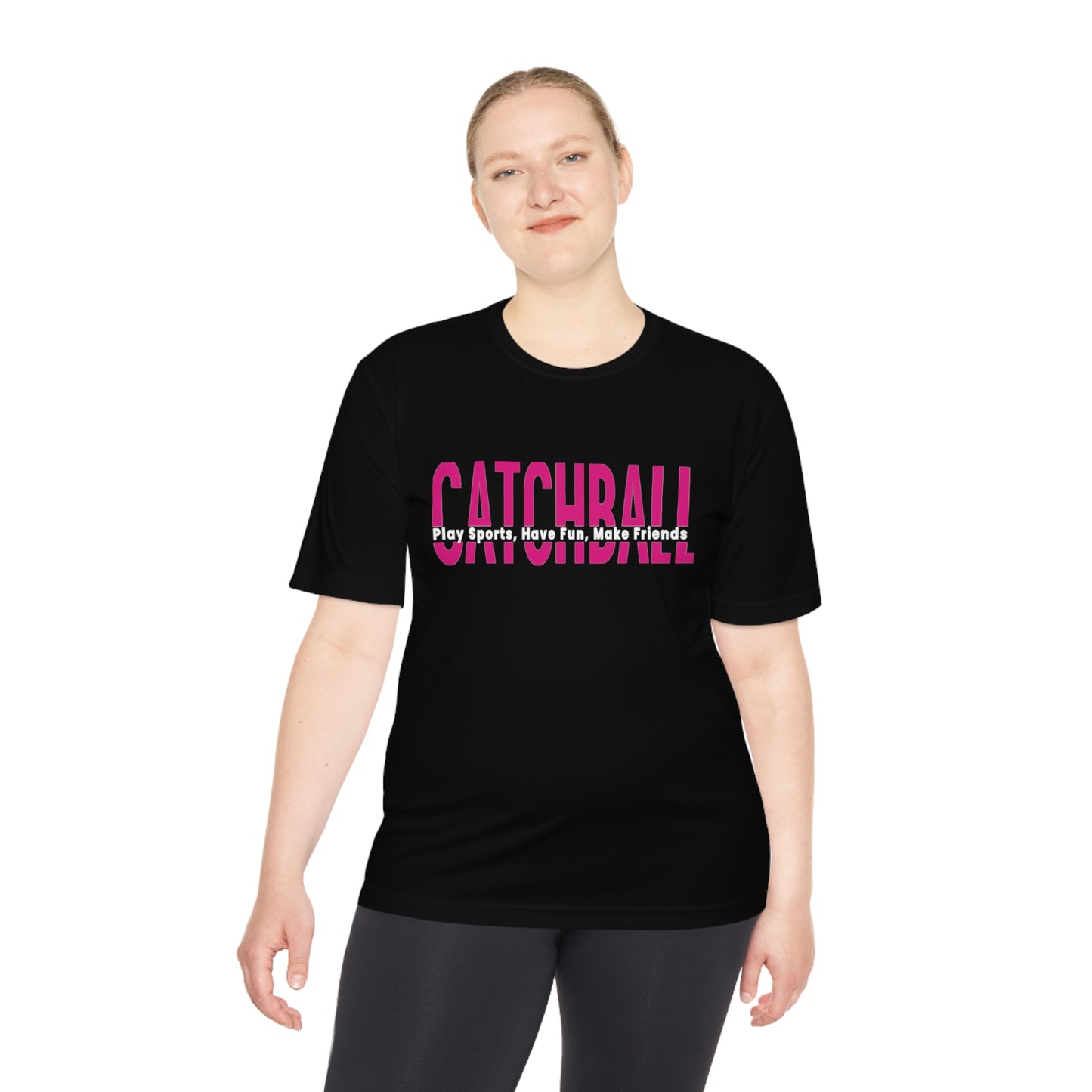 Catchball Women's Moisture-Wicking Relaxed T-Shirt Ladies Performance Tee Unisex