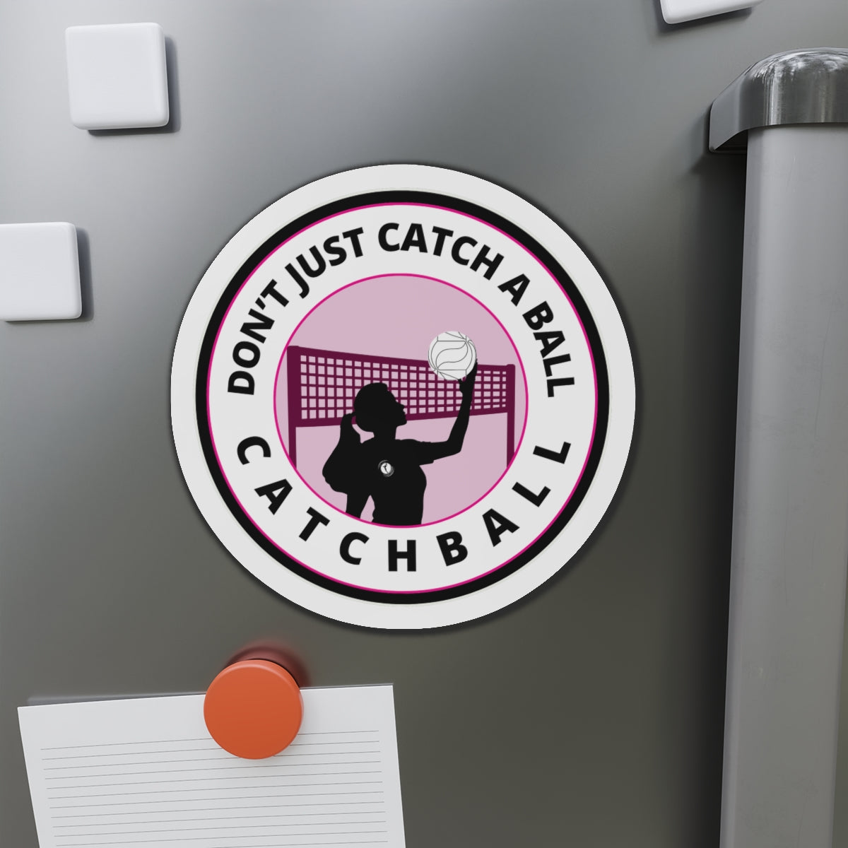 Branded Catchball Die-Cut Magnets (USACA Logo)