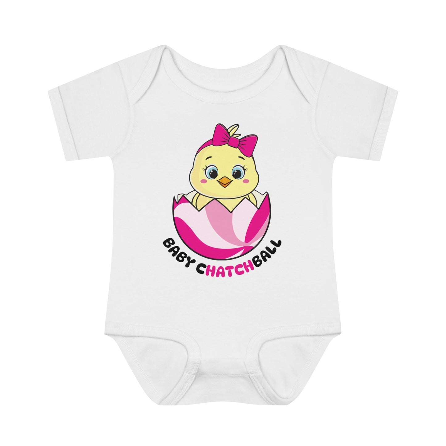 Infant Catchball Baby Chick Rib Bodysuit Summer Onesie Baby Short-Sleeve Bodysuit Catchball Baby-Shower Gift Newborn Birth Clothing Girl Catchball Onesie Boy Gift