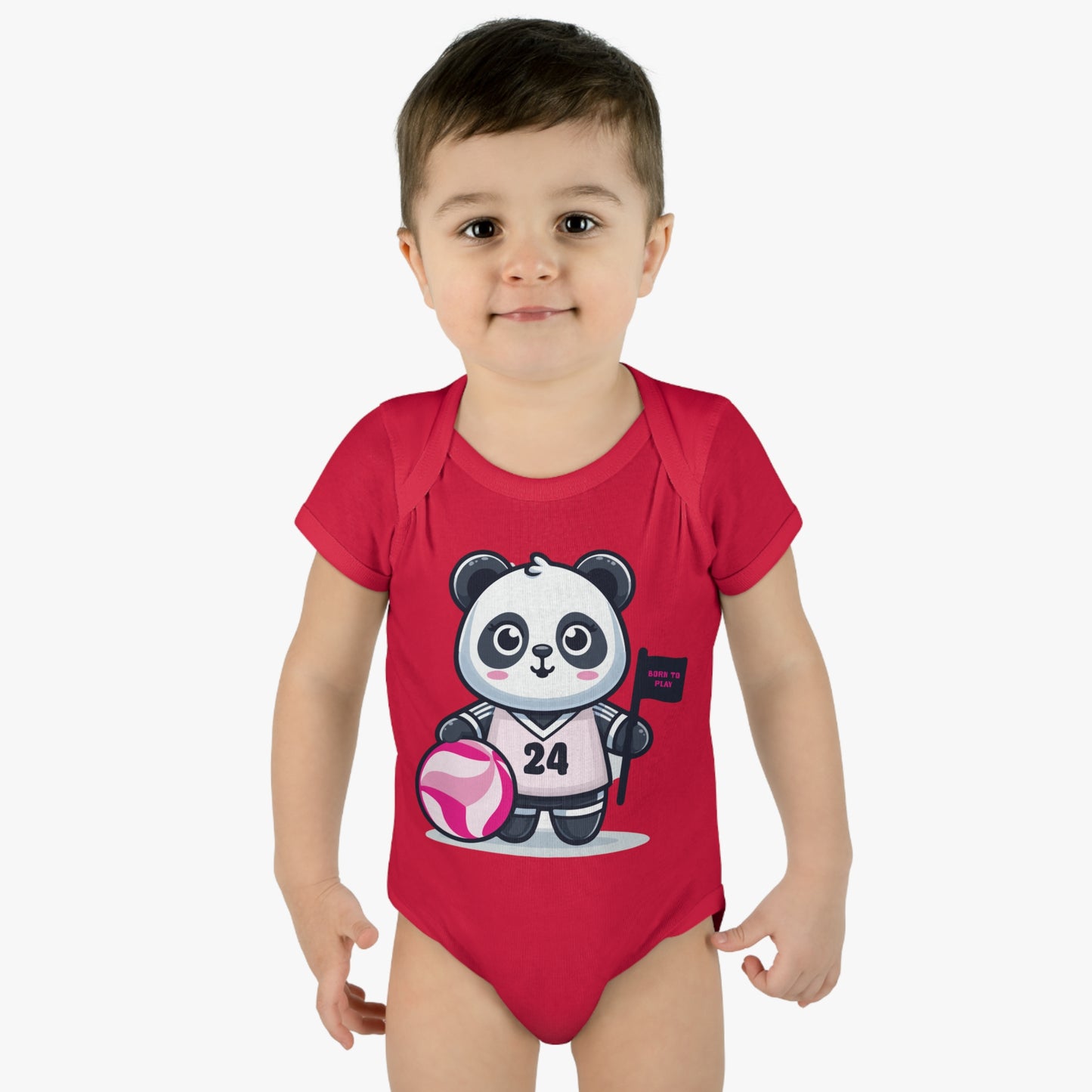 Infant Catchball Baby Rib Bodysuit Summer Panda Onesie Baby Short-Sleeve Bodysuit Catchball Baby-Shower Gift Newborn Birth Clothing Girl Catchball Onesie Boy Gift