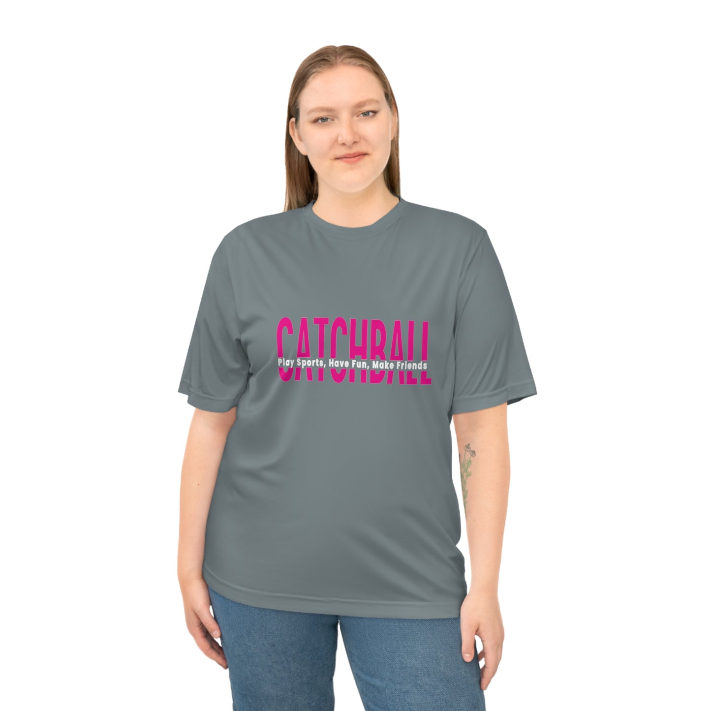 Catchball Zone Performance T-Shirt Athletic Catchball T-Shirt Active Logo Tee