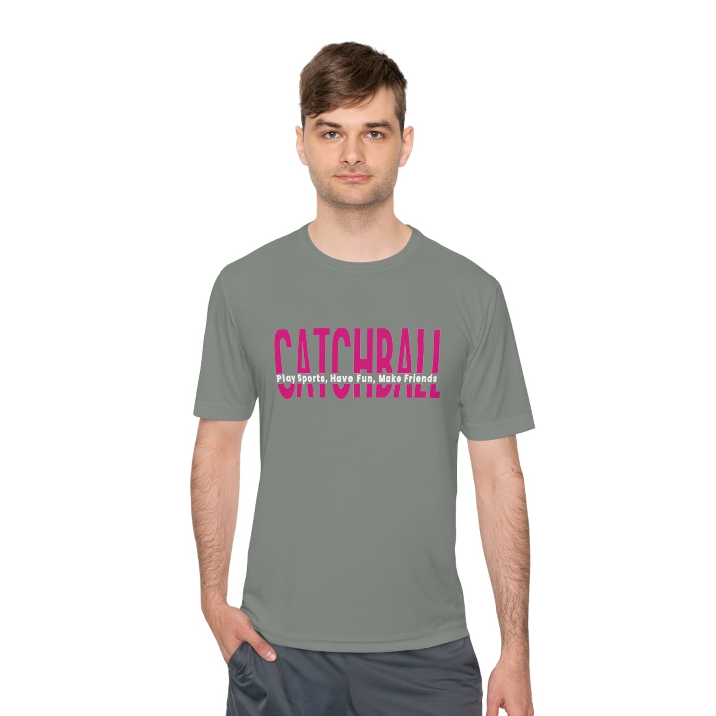 Catchball Women's Moisture-Wicking Relaxed T-Shirt Ladies Performance Tee Unisex