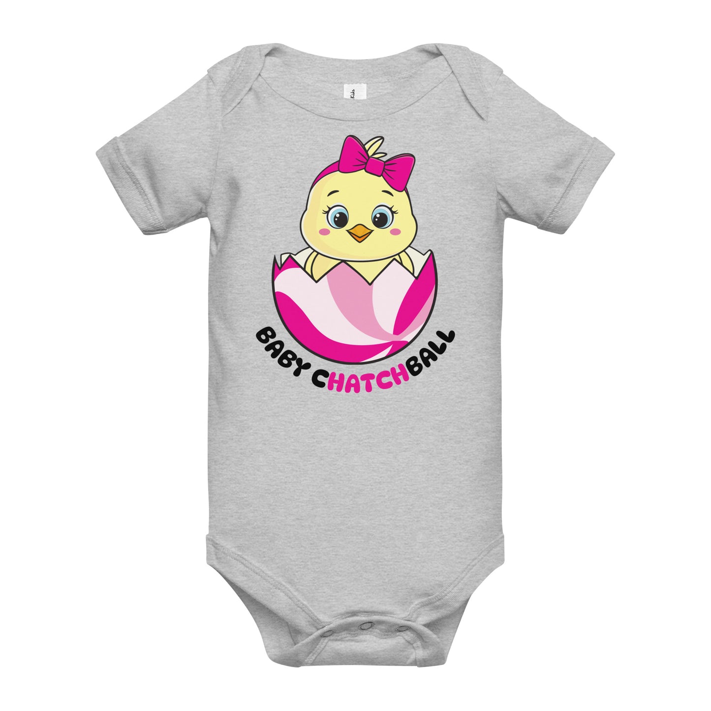 Catchball Infant Baby Chick Rib Bodysuit Summer Onesie Catchball Baby Short-Sleeve Bodysuit Catchball Baby-Shower Gift Newborn Birth Clothing Girl Catchball Onesie Boy Gift one piece